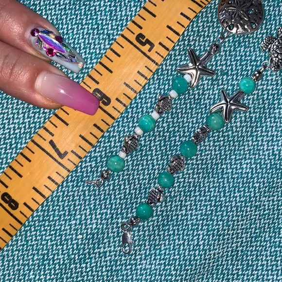 🌴🐚 Aqua Quartz Bracelet - Picture 9 of 9